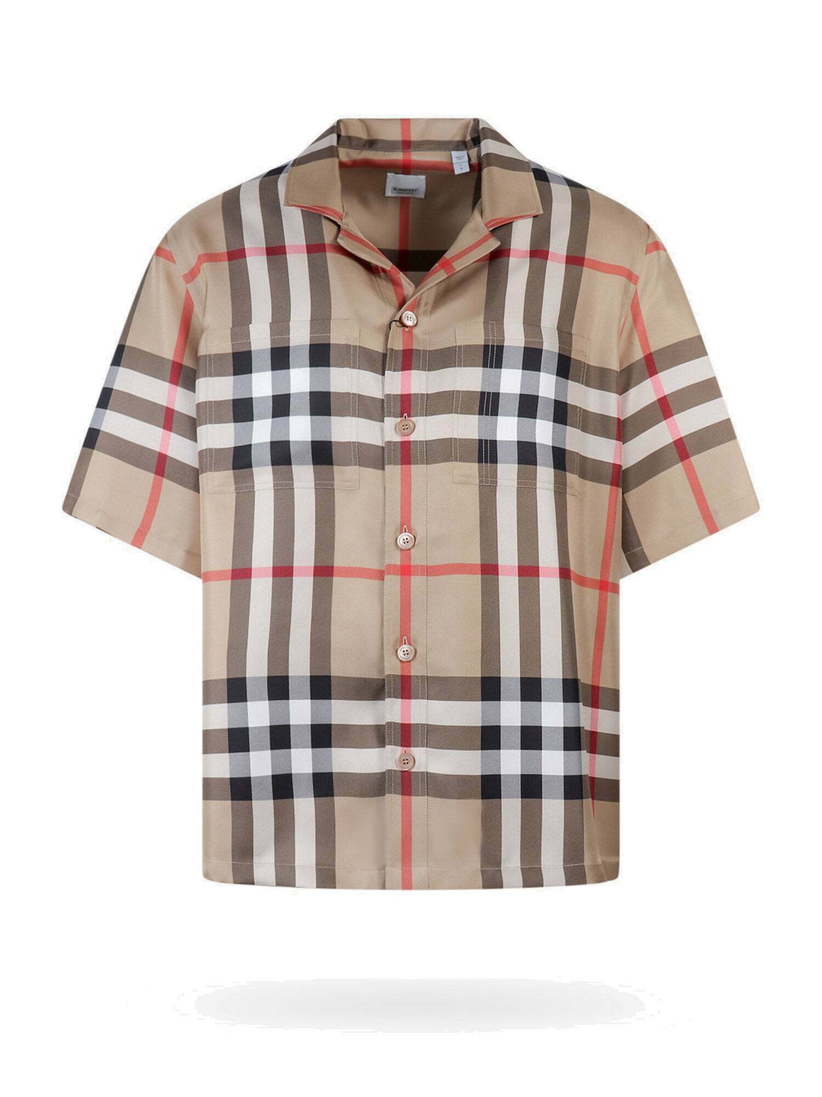 Burberry Shirt Beige Mens Burberry