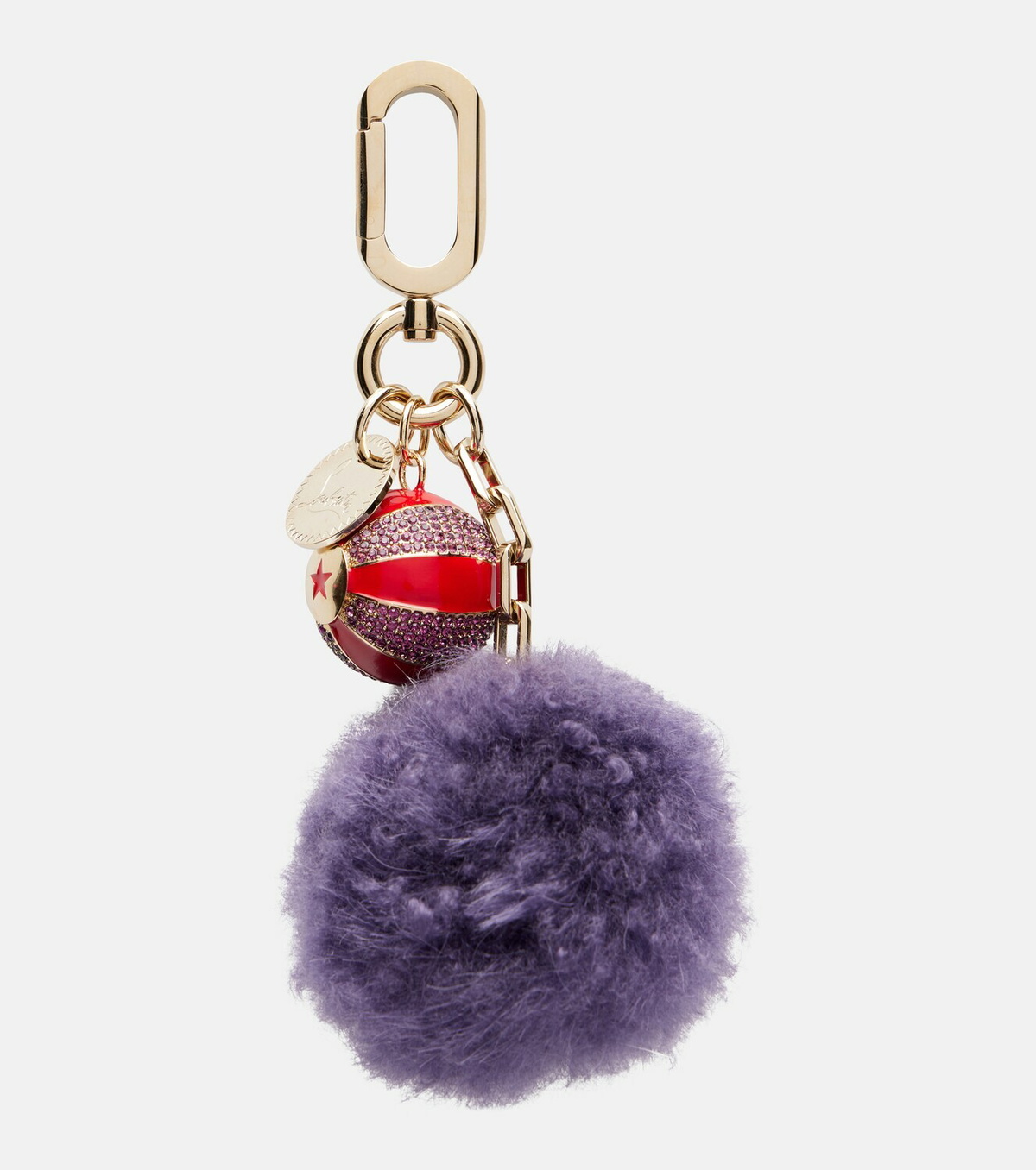 Christian Louboutin Leather-trimmed bag charm