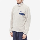 Patagonia Men's Lightweight Synch Snap-T Pullover Fleece in Oatmeal Heather