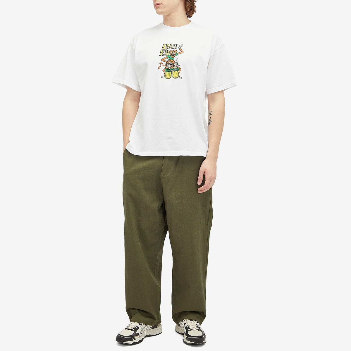 【BRAIN DEAD】 Bongo Brain T-shirt / White Bongo Brain T-shirt - White – Brain Dead
