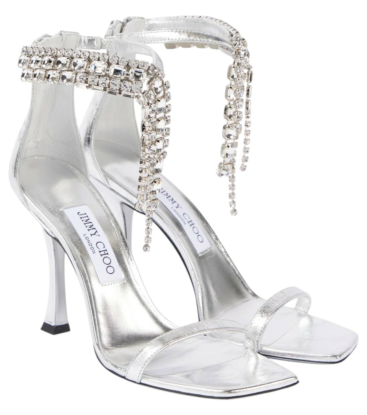 Jimmy Choo Verity 100 embellished leather sandals Jimmy Choo