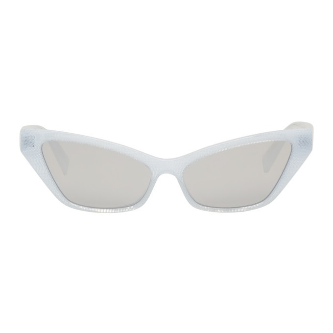 Photo: Alain Mikli Paris White Le Matin Sunglasses