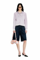 Diesel Cardigan with faded reverse print - Knitwear Womens in Violet