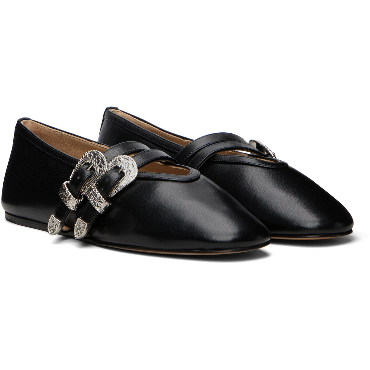 Le Monde Beryl Black Ballet Claudia Slipper Flats