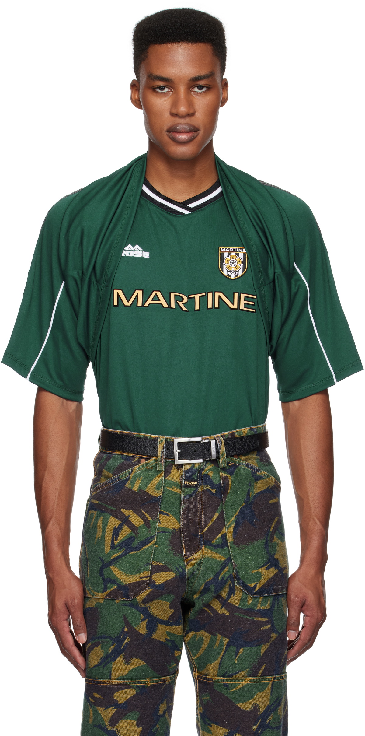 Martine Rose Football Shirt Tシャツ Martine Rose Green Celebration Football T-shirt Martine Rose