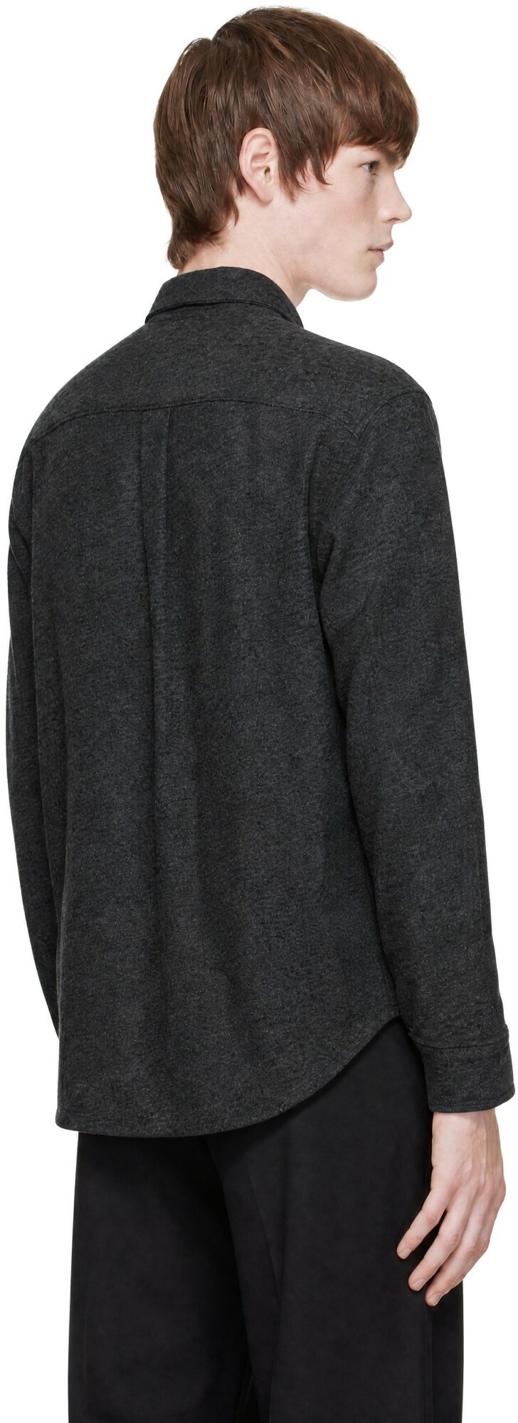 Lady White Co. Gray Crater Wool Shirt