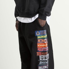 Balenciaga Men's Baggy Bumper Stickers Sweatpants in Black
