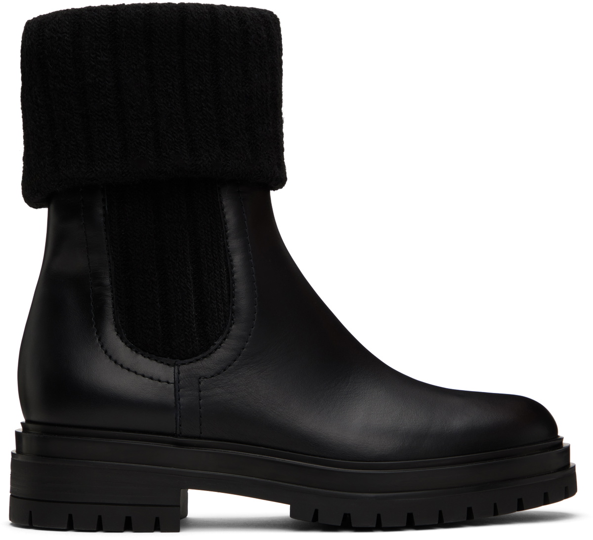 Gianvito Rossi Black Tenney Chelsea Boots