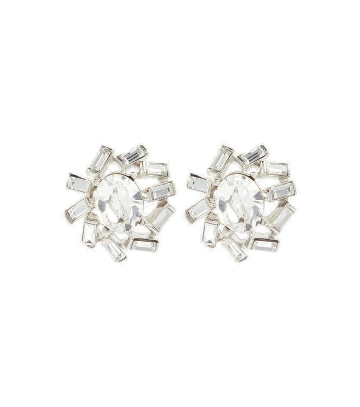 Photo: Oscar de la Renta Eureka crystal-embellished clip-on earrings