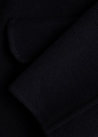 Emporio Armani Wool and Cashmere-blend Coat Navy