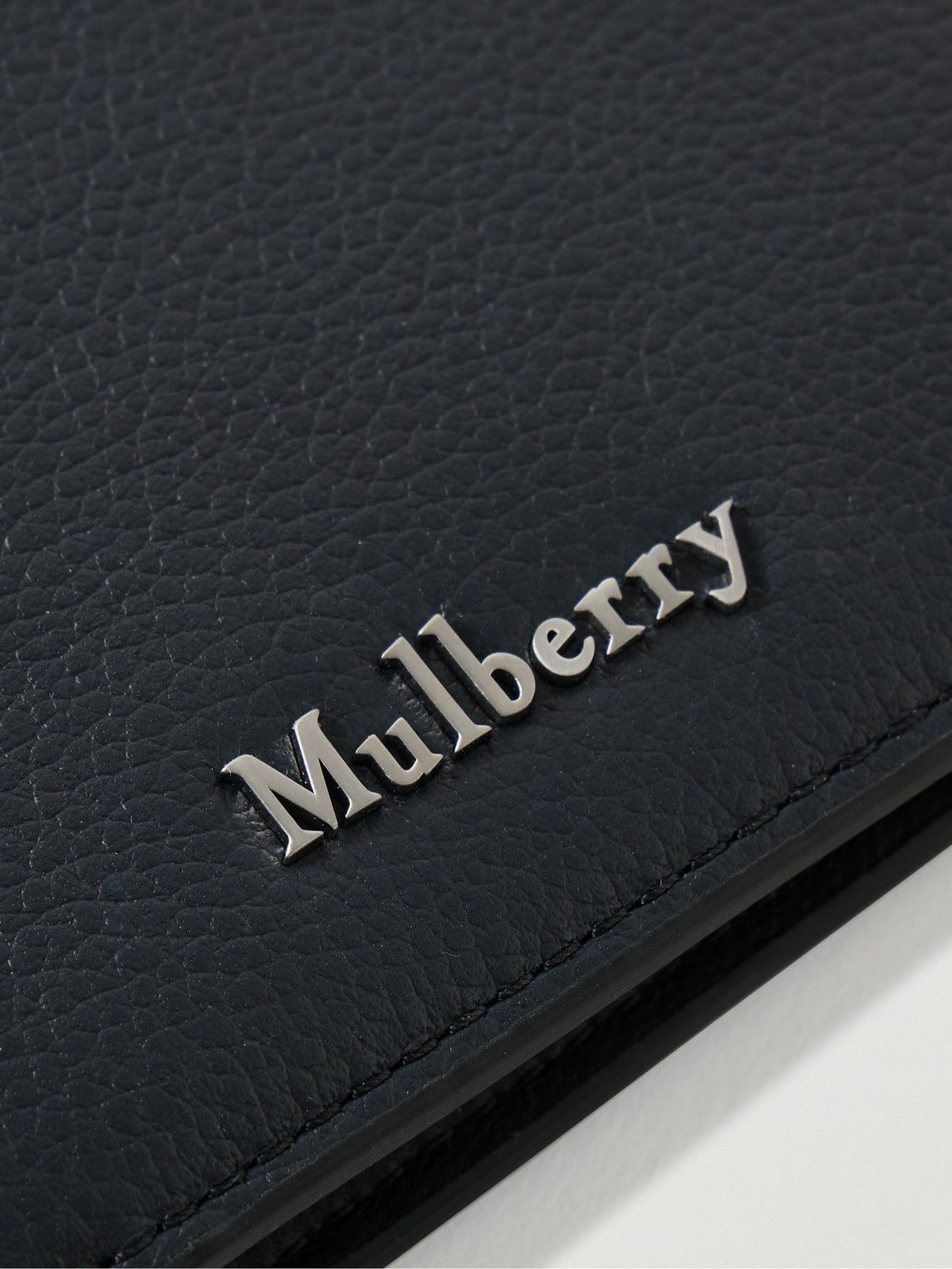 Mulberry - Farringdon Logo-Appliquéd Full-Grain Leather Billfold