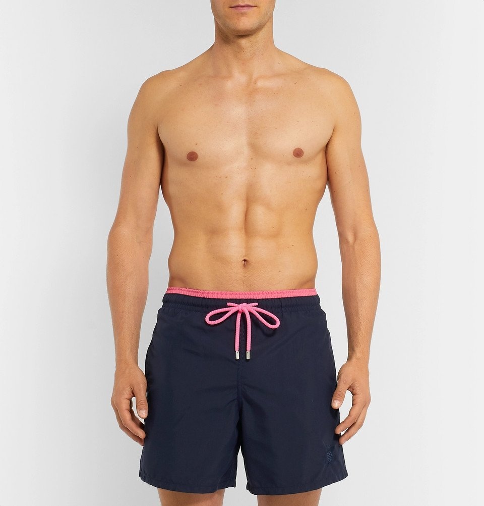 Vilebrequin - Moka Mid-Length Embroidered Swim Shorts - Navy Vilebrequin