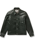 YMC - MK2 Leather Jacket - Green