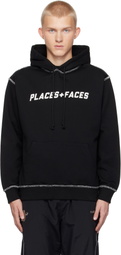 PLACES+FACES Black Contrast Stitch Hoodie