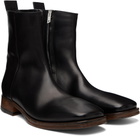 Acne Studios Black Leather Ankle Boots