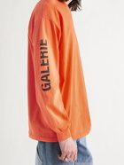 GALLERY DEPT. - French Collector Logo-Print Cotton-Jersey T-Shirt - Orange