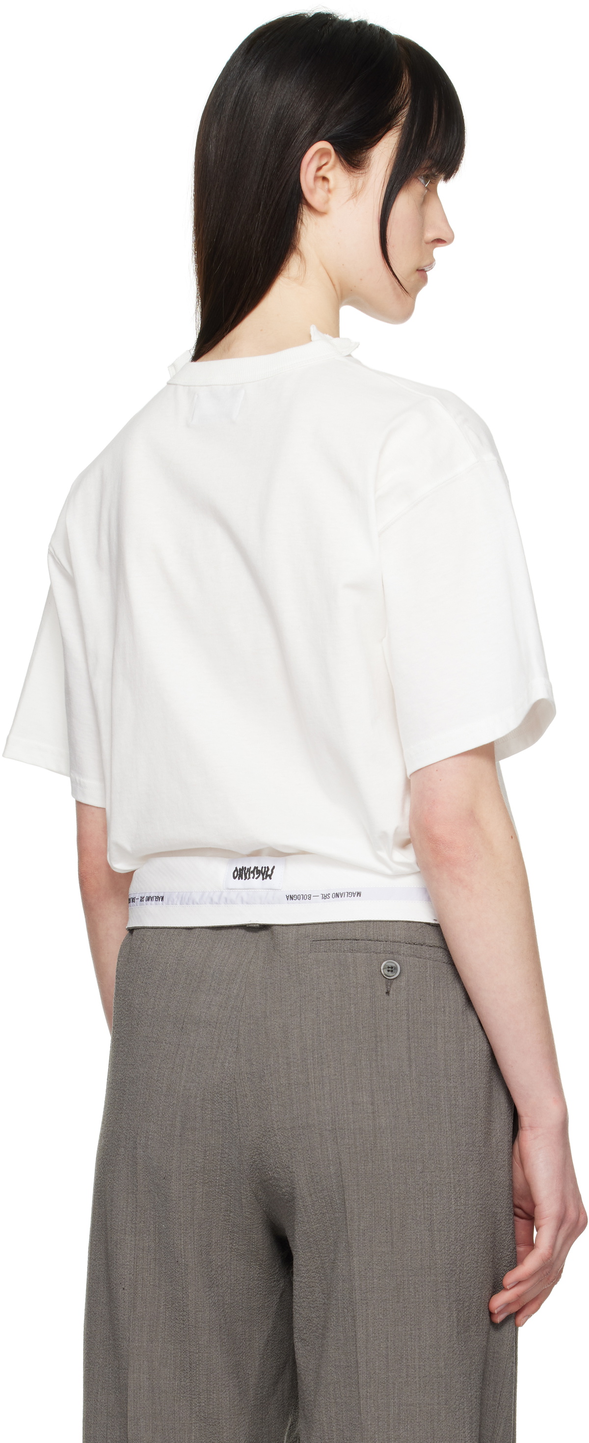 Magliano White 'I Suffer' T-shirt