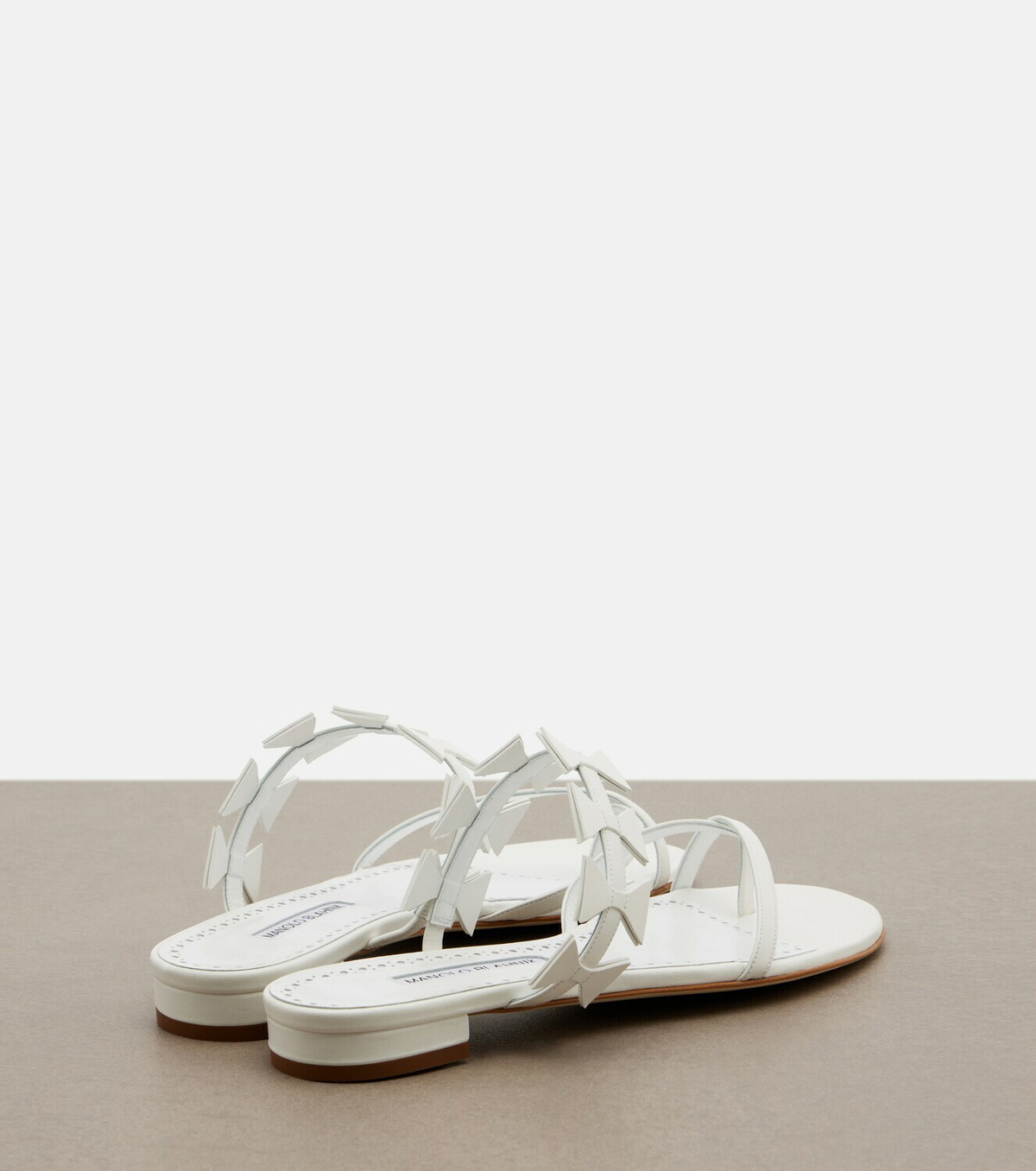 Manolo Blahnik Maura leather thong sandals