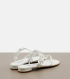 Manolo Blahnik Maura leather thong sandals