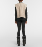 Jet Set Sleeveless shearling vest