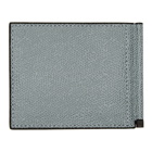Valextra Grey Simple Grip Wallet
