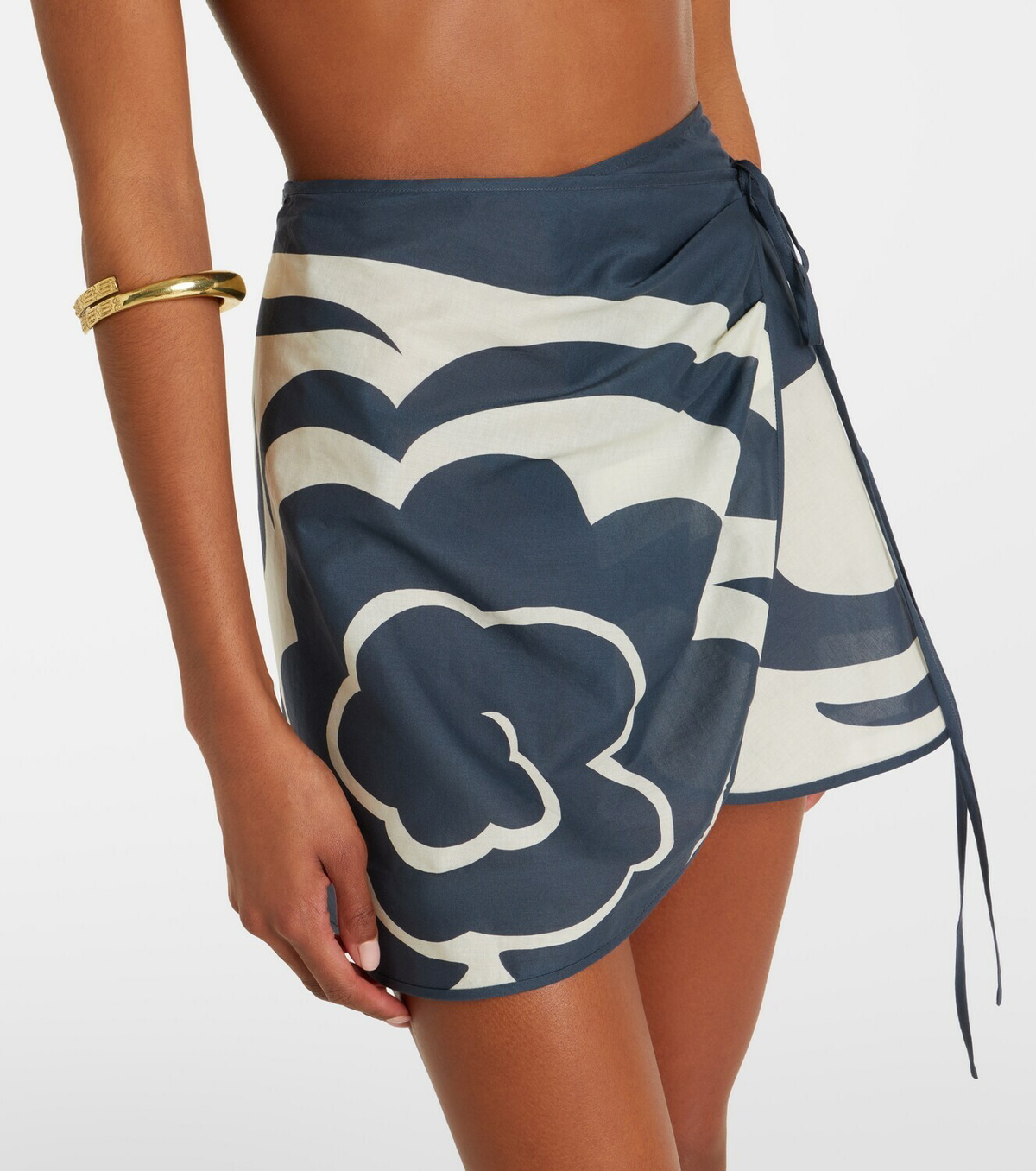 SIR Lilou printed cotton beach cover-up