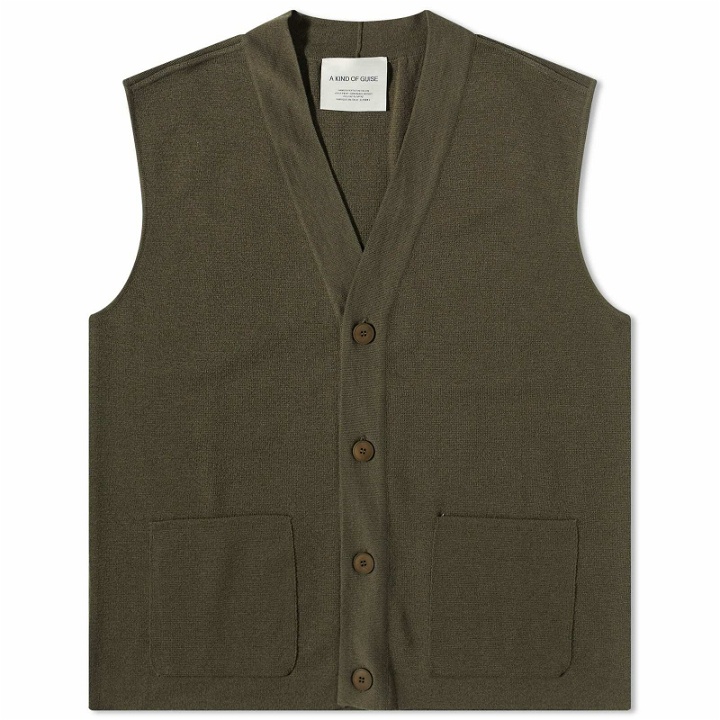 Photo: A Kind of Guise Men's Anis Knit Vest in Fern Green