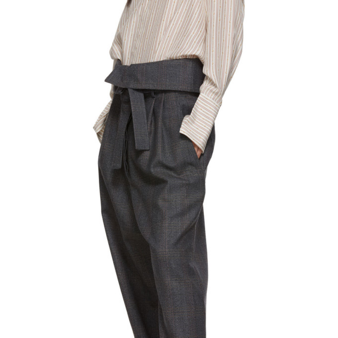 Belted Pleated Trousers