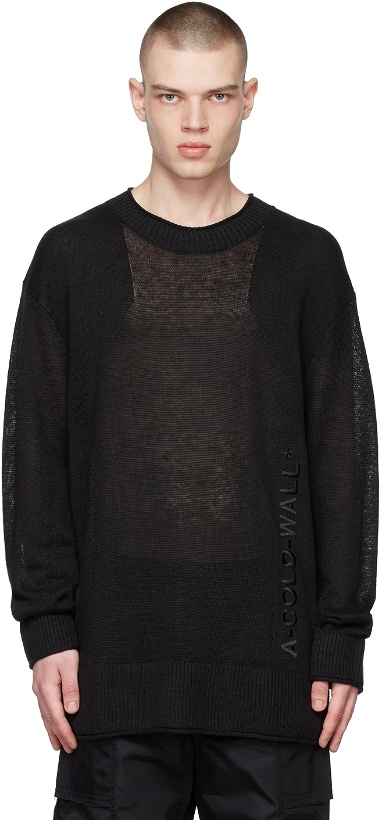 Photo: A-COLD-WALL* Black Transparency Sweater