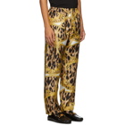 Versace Underwear Black and Yellow Animalier Barocco Pyjama Trousers