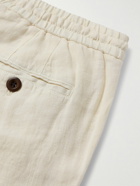Mr P. - Edward Straight-Leg Garment-Dyed Linen Drawstring Trousers - Unknown