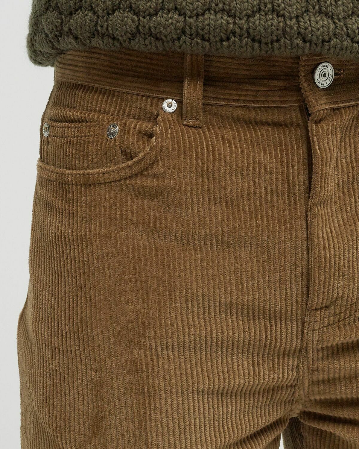 Lacoste PANTALON 5 POCHES Brown Mens Casual Pant