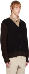 MHL by Margaret Howell Black Paneled Cardigan