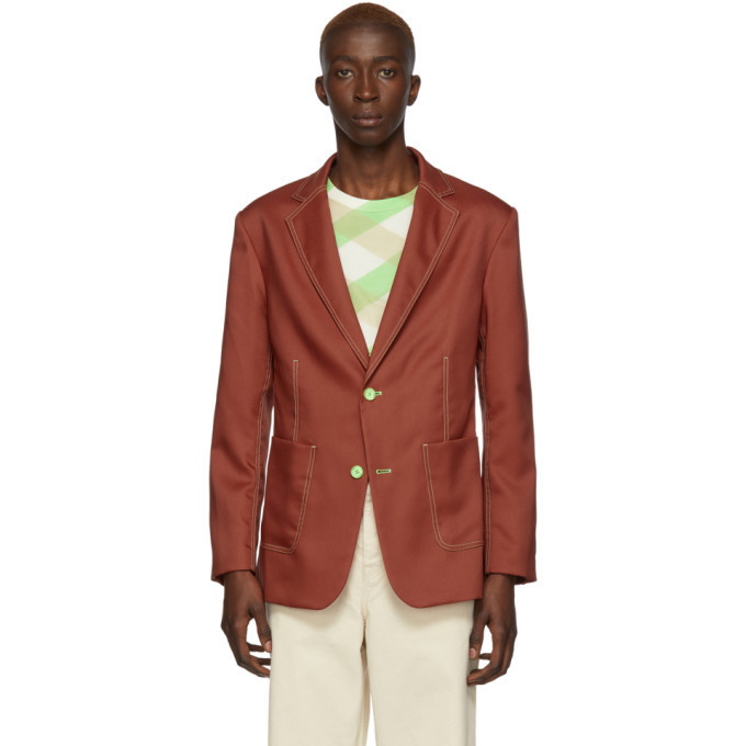 Photo: Eckhaus Latta Red Twill Blazer