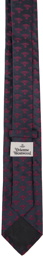 Vivienne Westwood Black Jacquard Tie