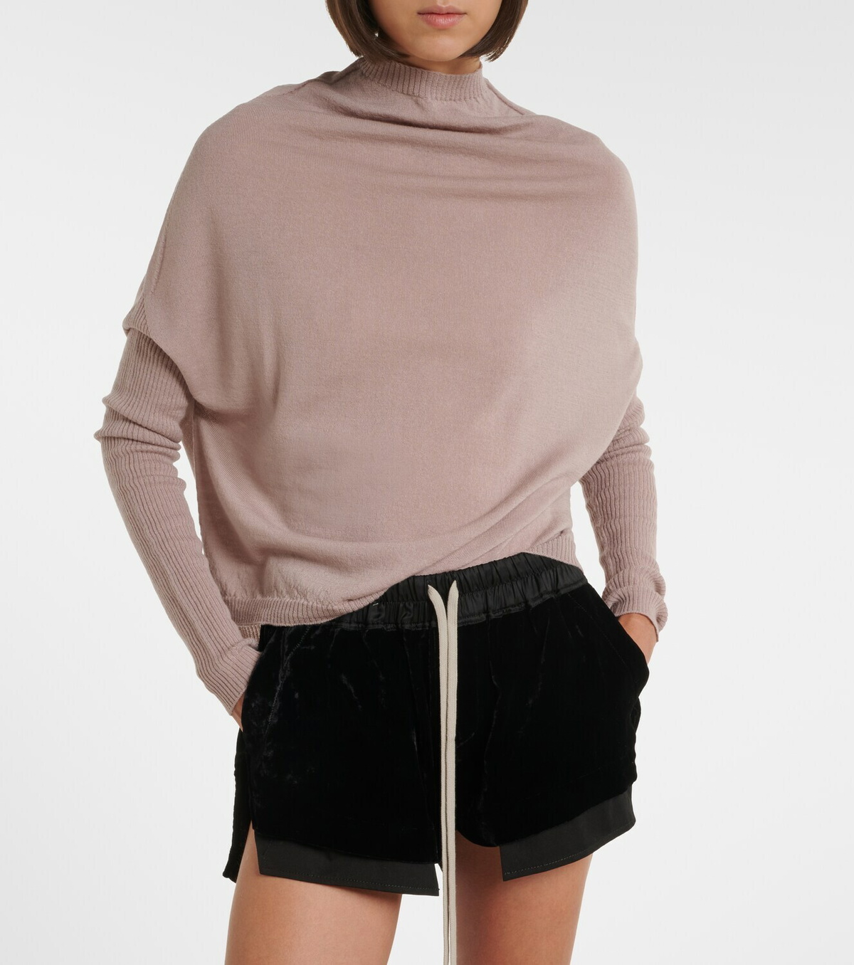 Rick Owens LS Crater virgin wool sweater