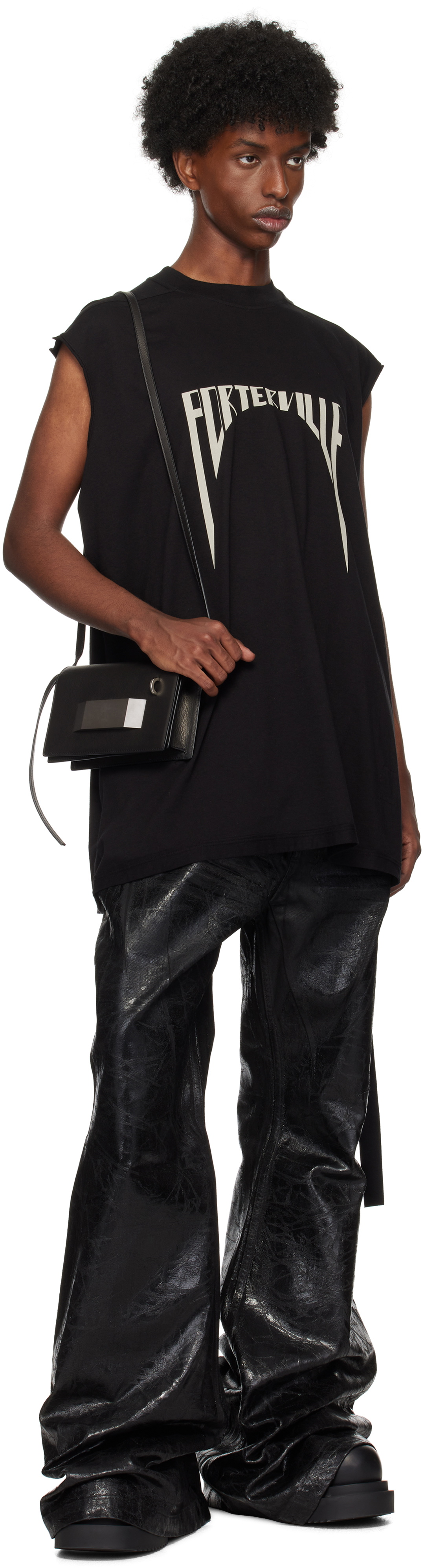 Rick Owens DRKSHDW Black Porterville Tarp T-shirt Rick Owens Drkshdw