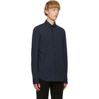 Z Zegna Blue Jersey Regular Fit Shirt