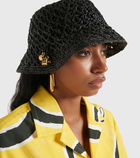 Jacquemus Le Bob Spiaggia raffia bucket hat