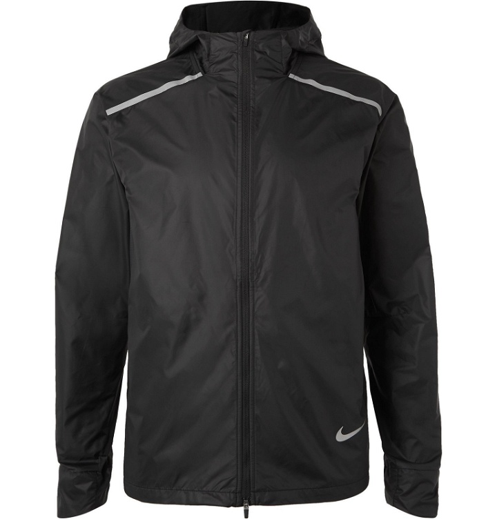Photo: Nike Running - Ripstop Repel Hooded Jacket - Black