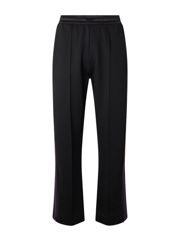 Photo: Wales Bonner - Form Straight-Leg Striped Jersey Sweatpants - Black