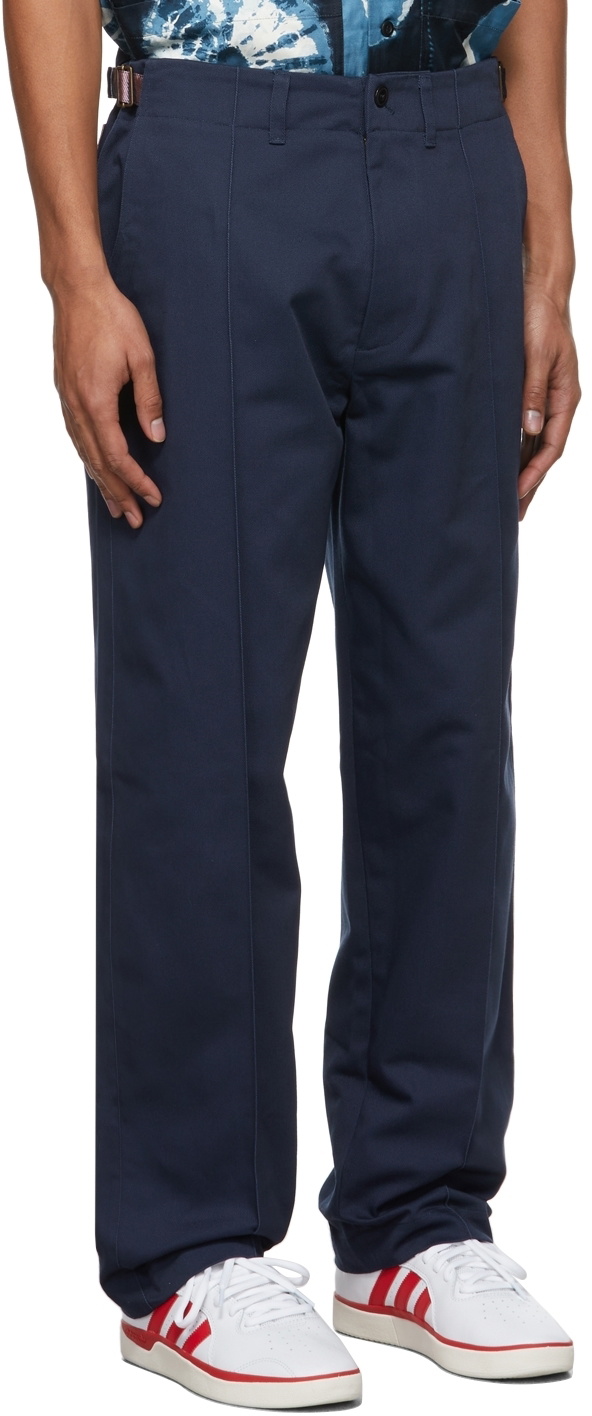 Nicholas Daley Navy 70s Trousers Nicholas Daley
