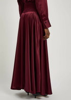 Esse Studios Illi Silk Maxi Skirt Burgundy