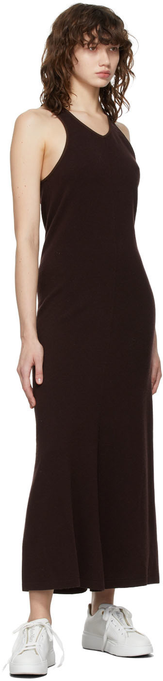 VAARA Brown Knit Long Dress