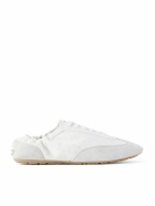 SAINT LAURENT - Lewis Suede and Full-Grain Leather Sneakers - White