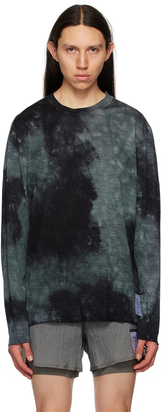 Photo: Satisfy Black Shibori Long Sleeve T-Shirt