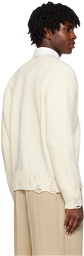AMI Alexandre Mattiussi Off-White Cut-Out Sweater