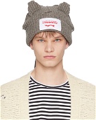 Charles Jeffrey Loverboy Gray Chunky Racoon Beanie