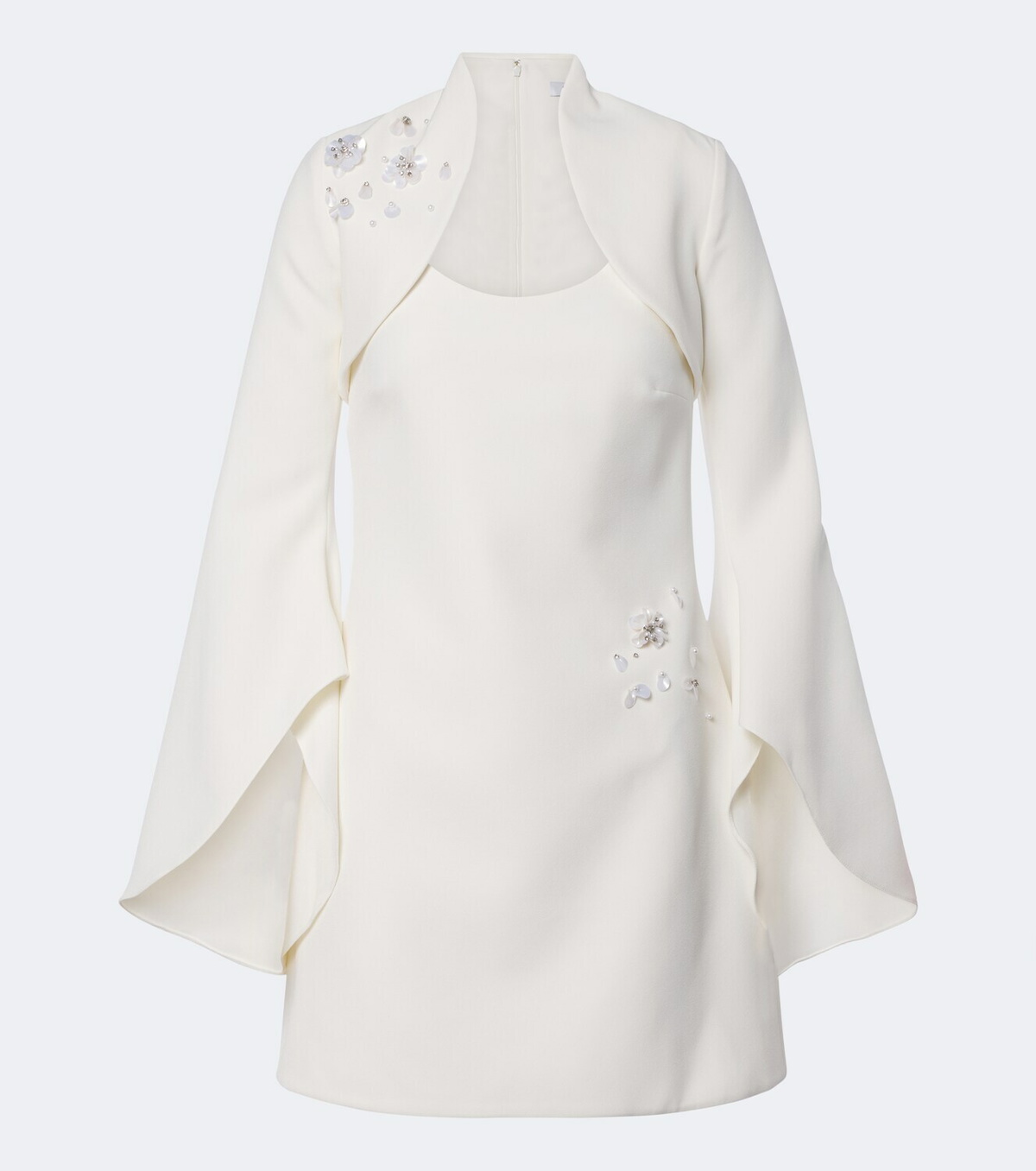 Safiyaa Bridal Fran embellished crêpe minidress