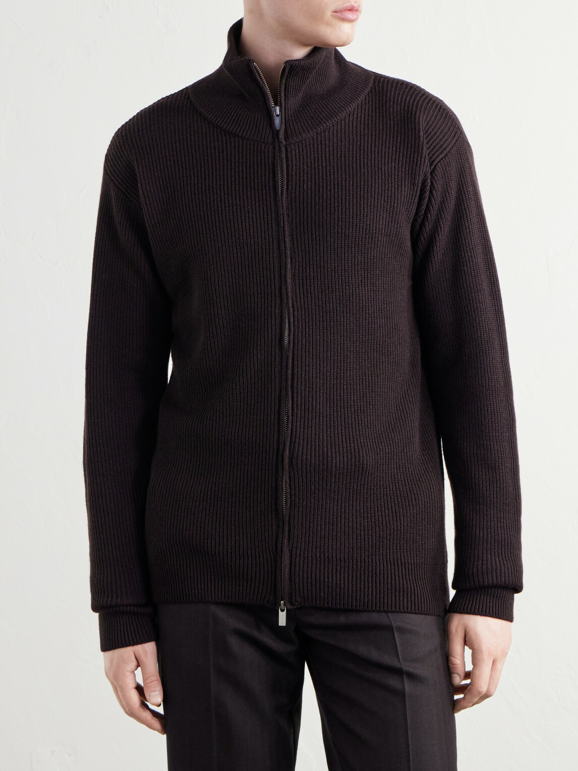 Barena - Ribbed Virgin Wool Sweater - Brown